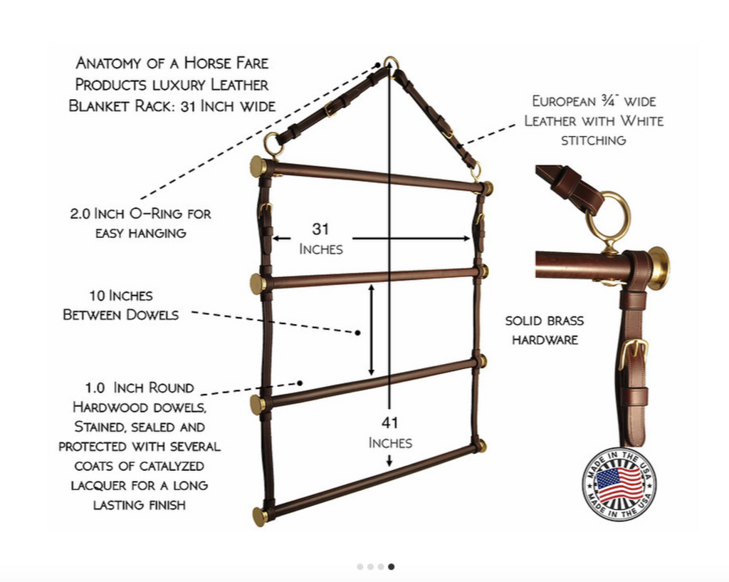 Leather Blanket Racks