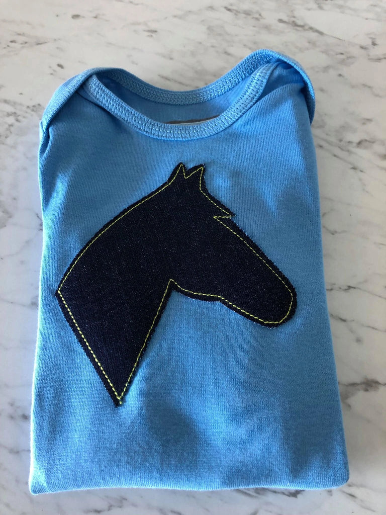 Light Blue/ Denim Infant Body Suit