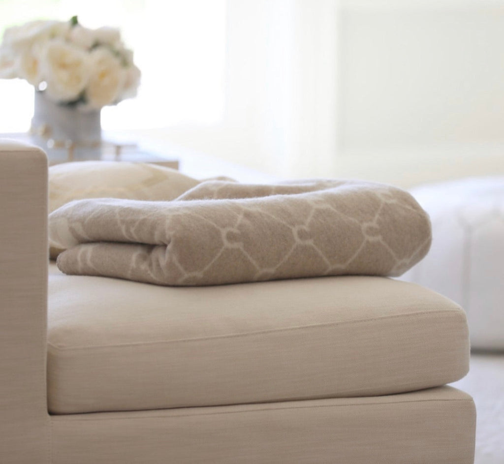 Luxe Merino Throw - Beige