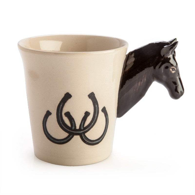 Black Horse Head Mug