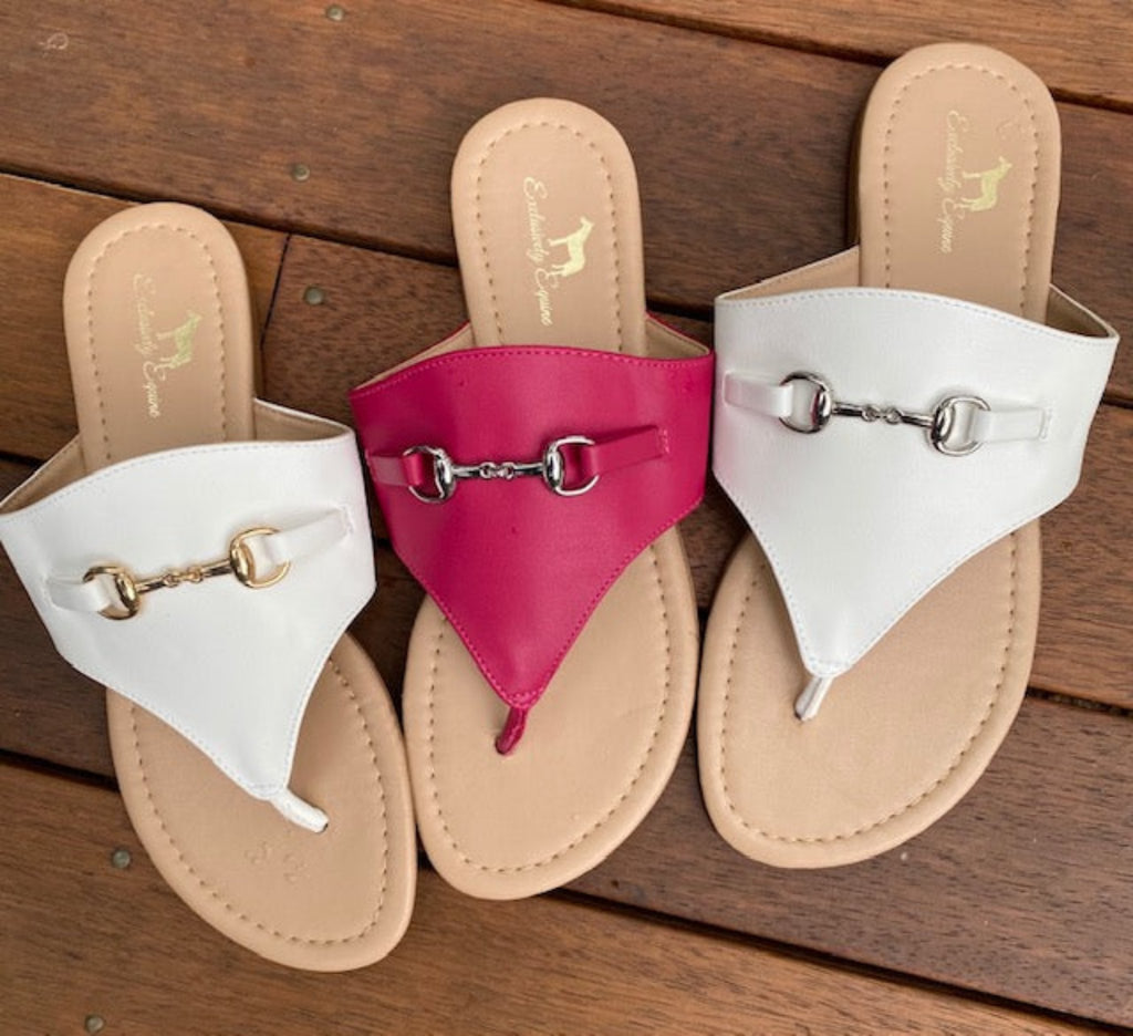 Magenta Snaffle Bit Flip Flop