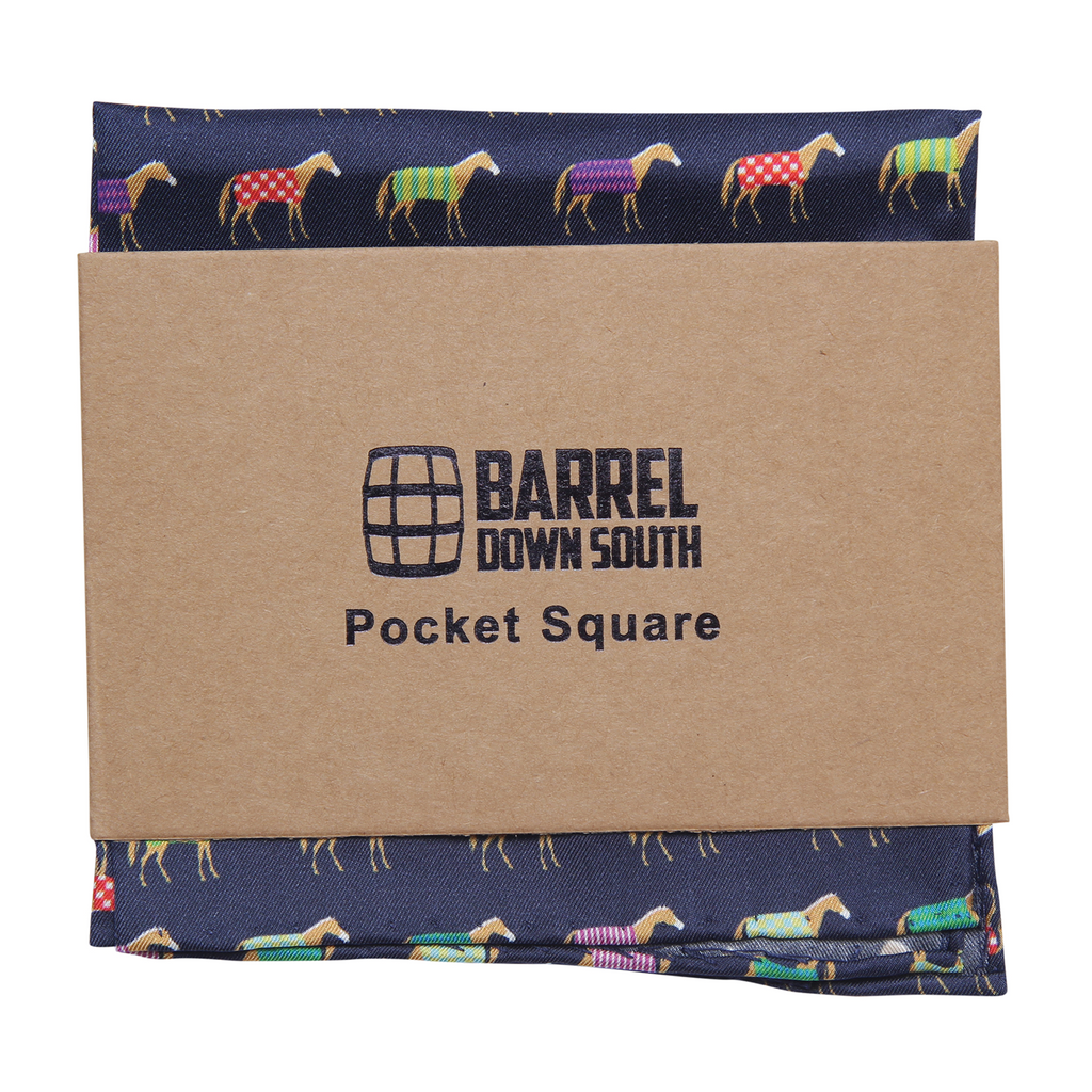 Multi Colour Horse Pocket Square