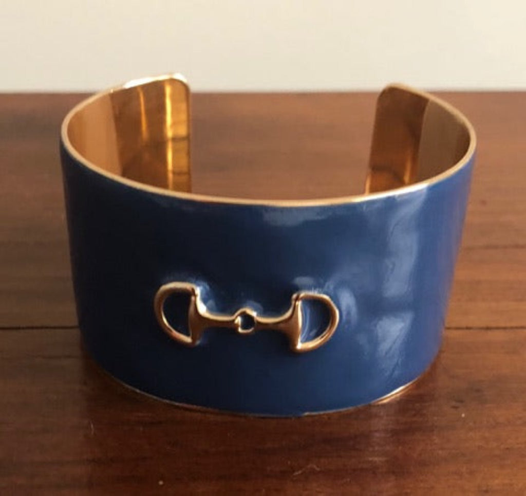 Navy Bit Cuff