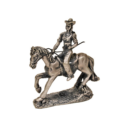 Cowgirl on Horse Figurine