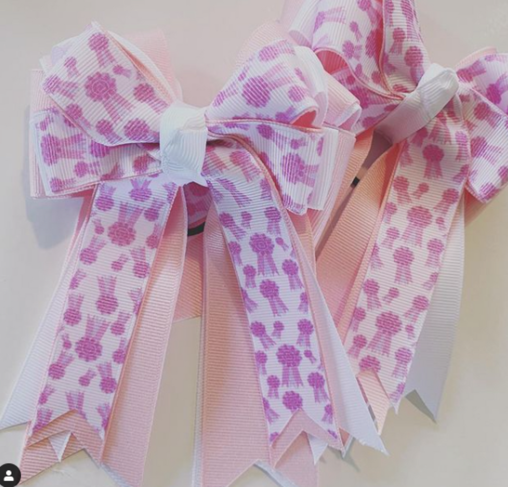 Pink Rosette Ribbon