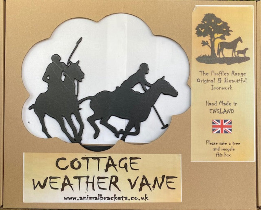 Polo Ponies Equine Cottage Weathervane