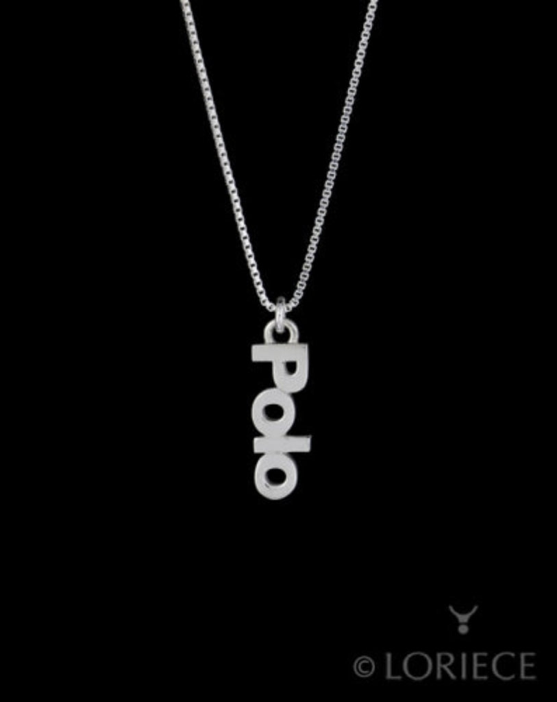 Polo Text Necklace