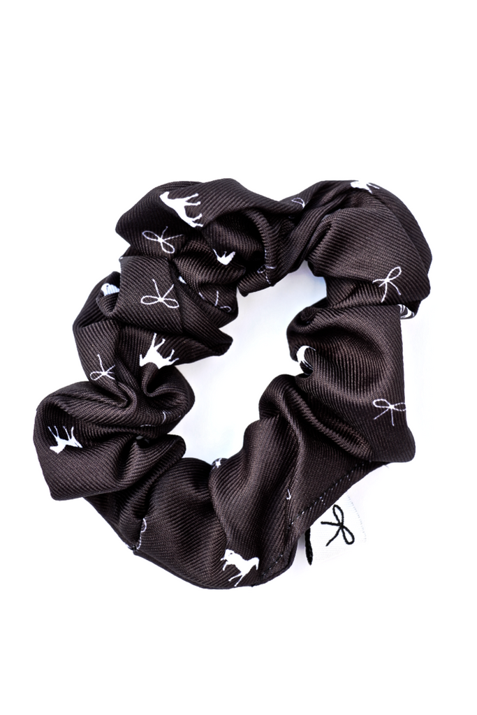 Pony Print  Scrunchie Onyx