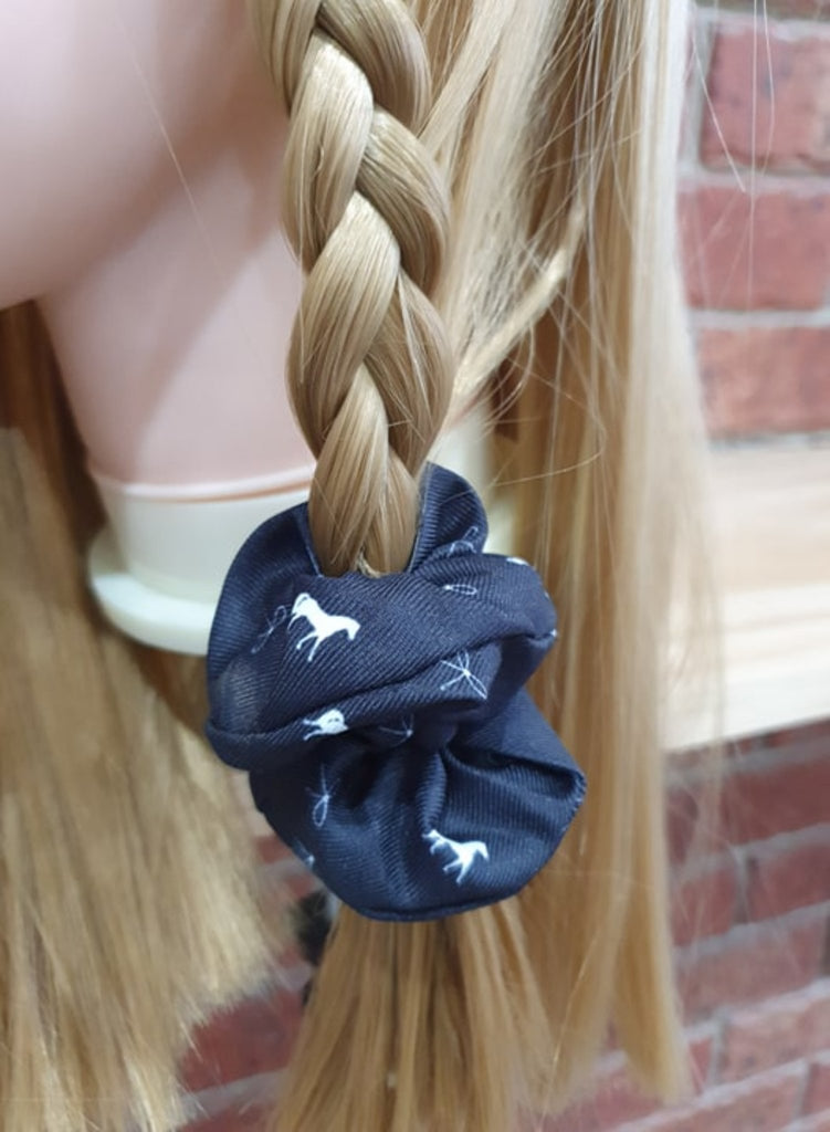 Pony Print  Scrunchie Onyx