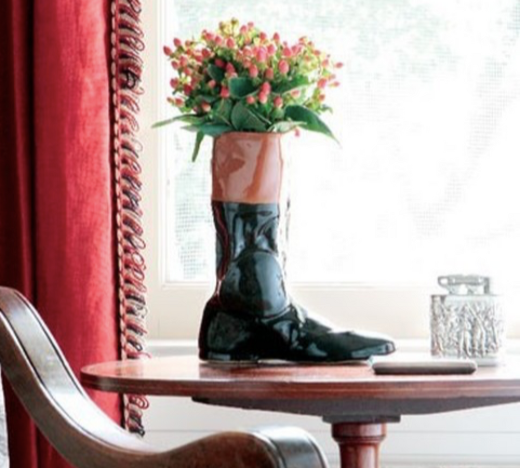 Racing Boot Vase