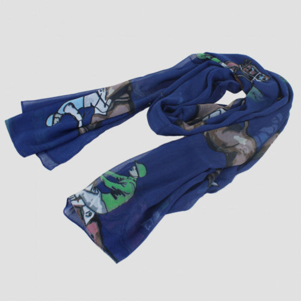 Racing Scarf- Navy