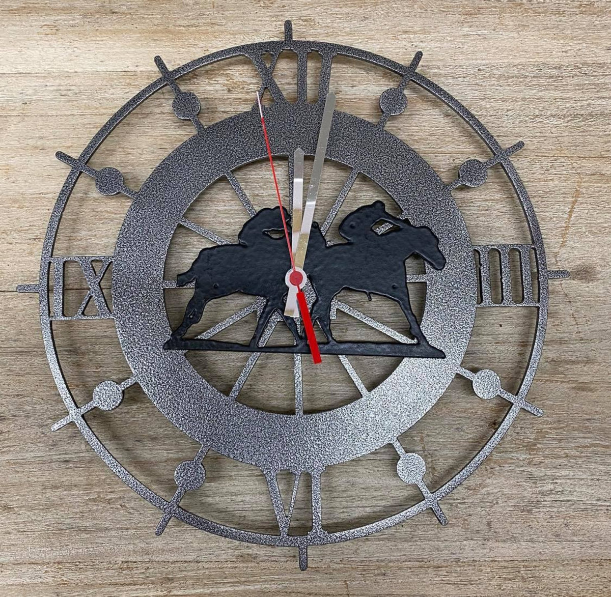 Racing Wall Clock- Right – Exclusively Equine