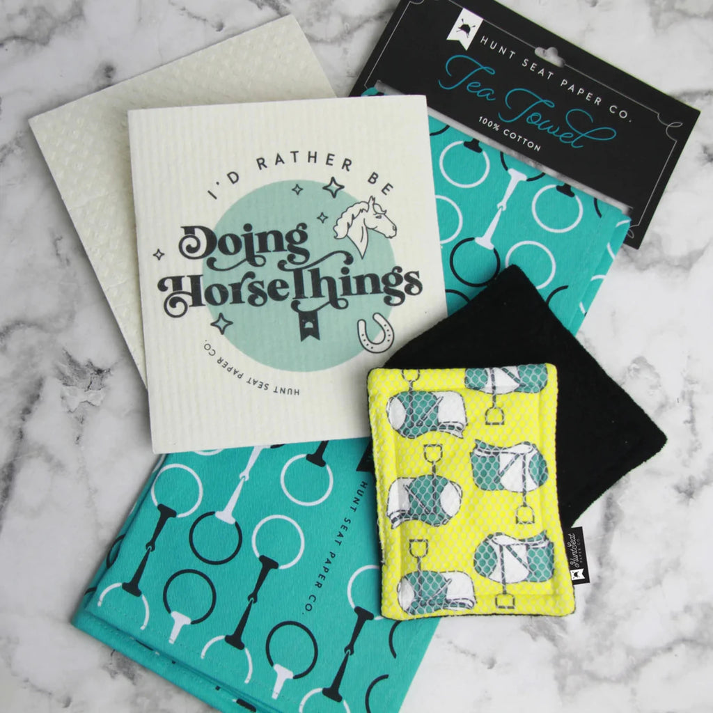 Rather Be Doing Horse Things Swedish Dishcloth