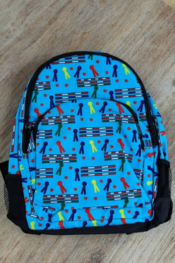 Ribbons & Rails Backpack - Blue