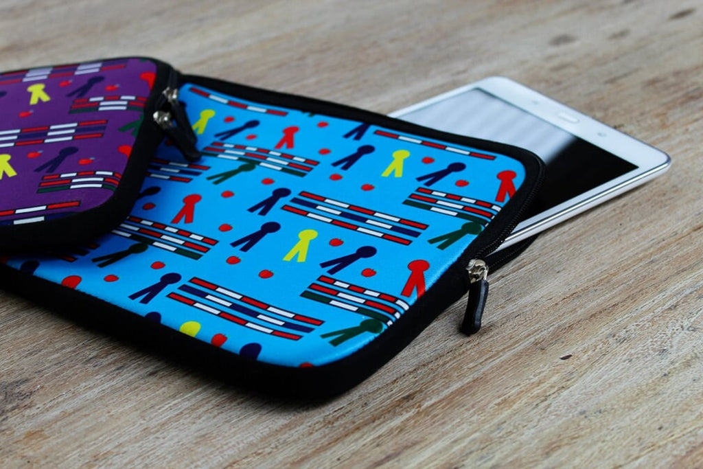 Ribbons & Rails IPad Cover - Blue
