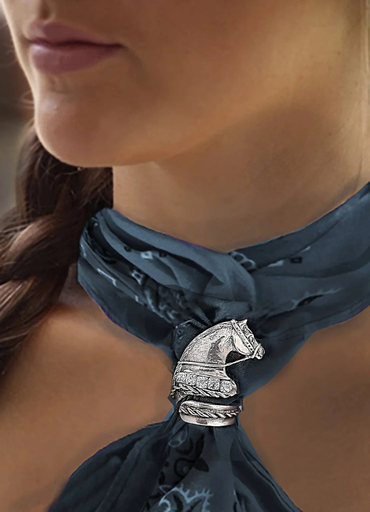 Rope & Rhinestone Scarf or Bandana Slide