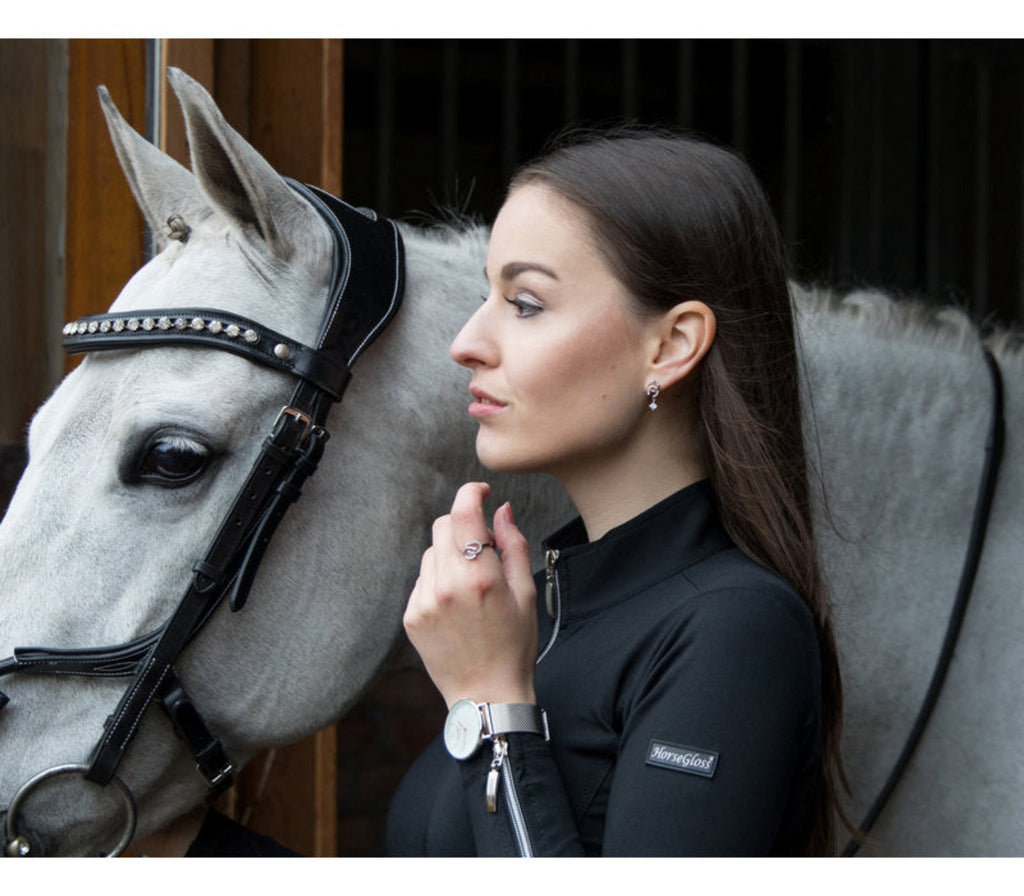 Rose Gold Horseshoe  Earrings