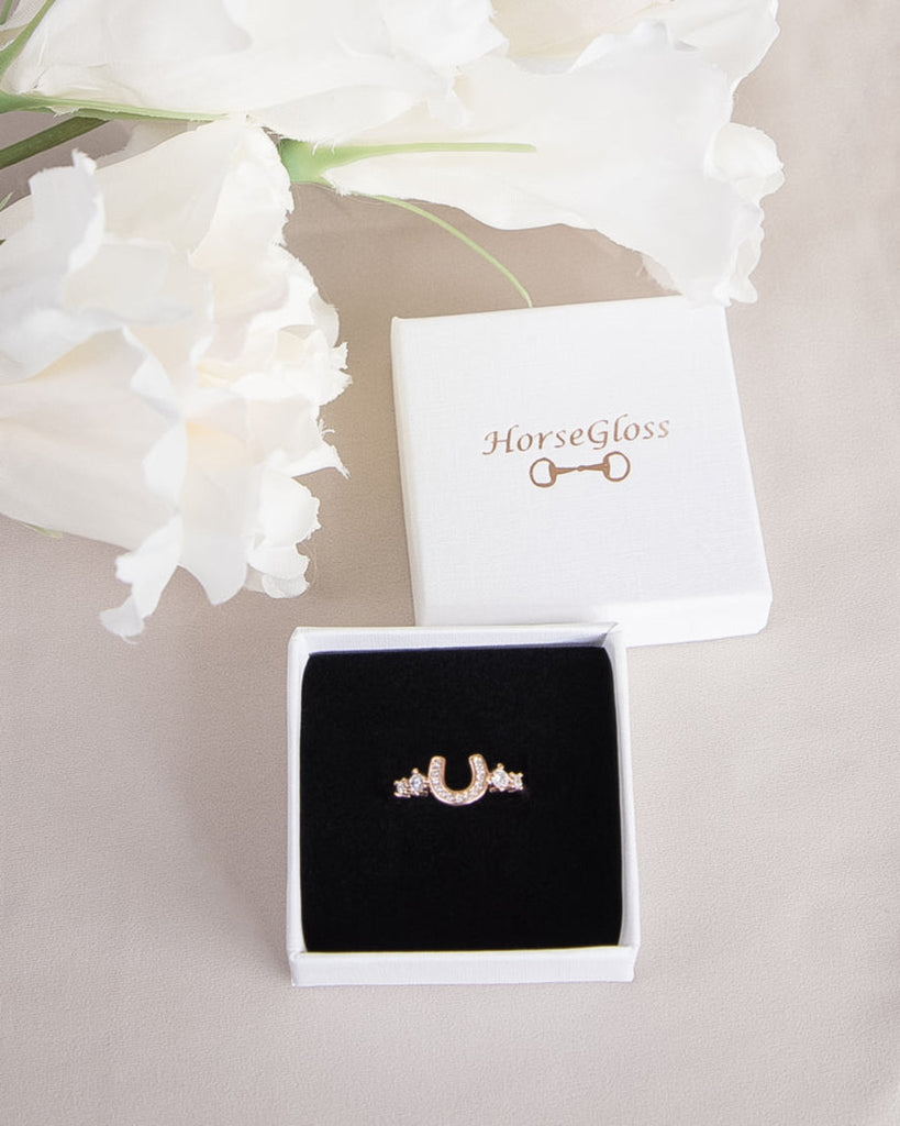 Rose Gold  Horseshoe Ring