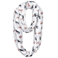 Silhouette Horses Infinity Scarf