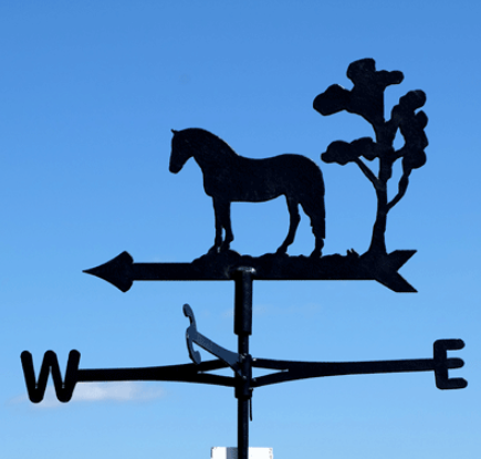 Mare and Foal Equine Cottage Weathervane