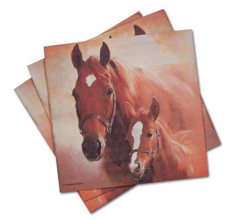 Paper Lunch Napkins- Mare & Foal