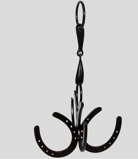 Black 4 Horseshoe Hanging Hook