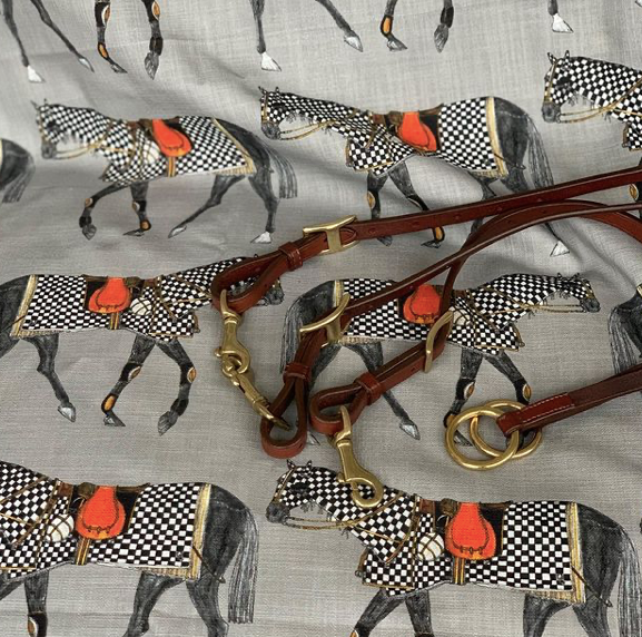 Horses In Blankets Fabric & Wallpaper