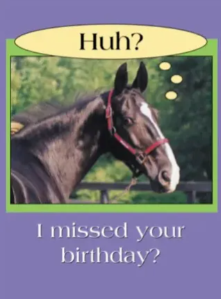 Belated  Birthday Card