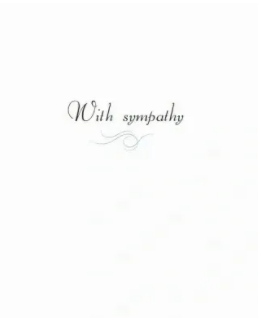 Sympathy Card, Sometimes there are no words.