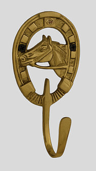Brass Horsehead Profile Hook