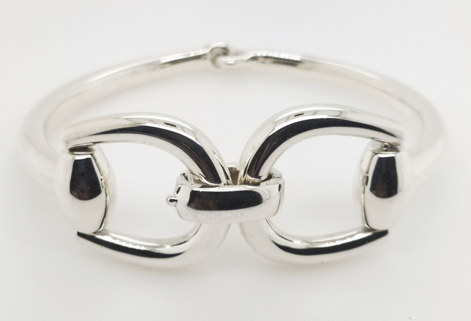 Snaffle Bangle - Sterling Silver