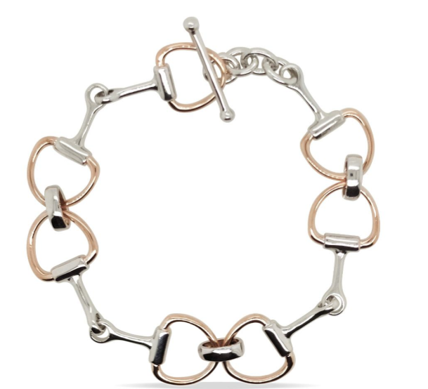 SS & RGP SNAFFLE BIT BRACELET WITH CZ – Coomberbros