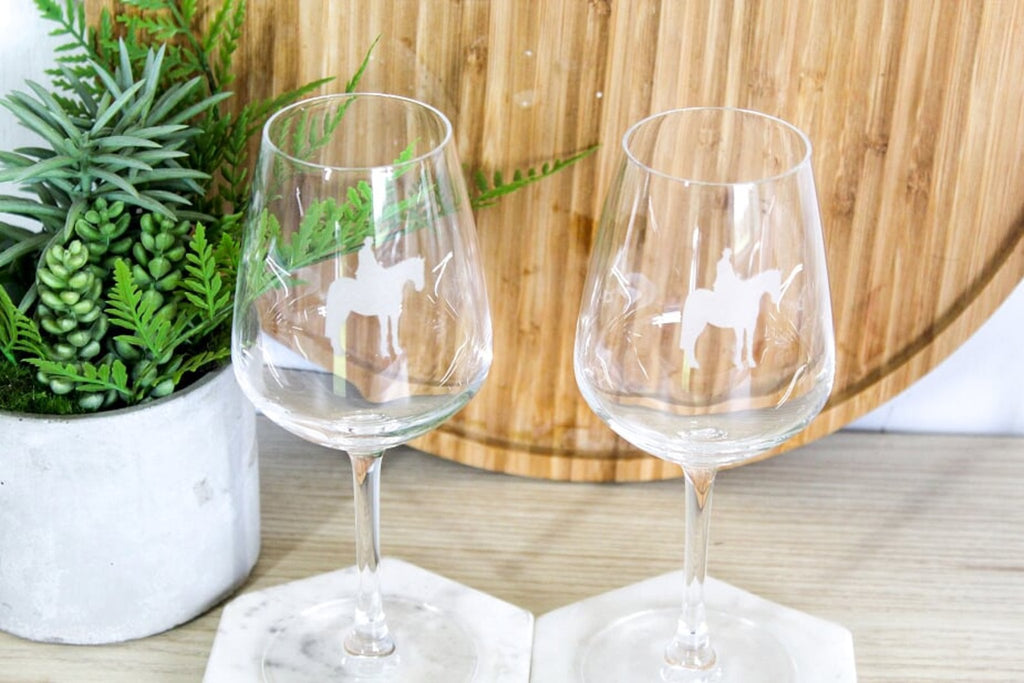 Sidesaddle Wine Glasses