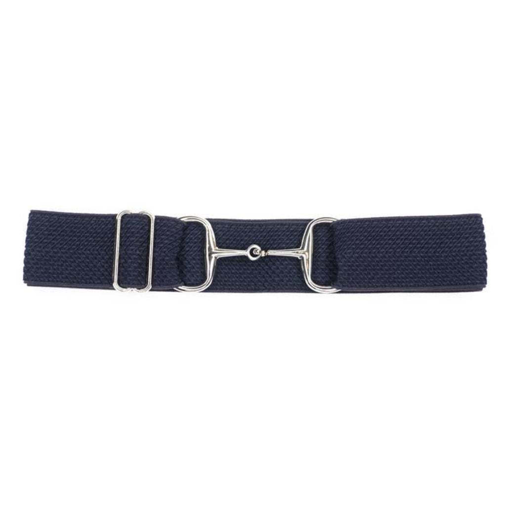 Snaffle Bit Elastic Belt 1.5 Silver Snaffle