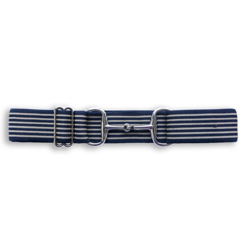 Snaffle Bit Elastic Belt 1.5 Silver Snaffle