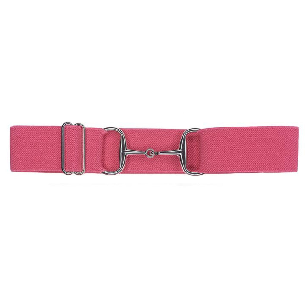 Snaffle Bit Elastic Belt 1.5 Silver Snaffle