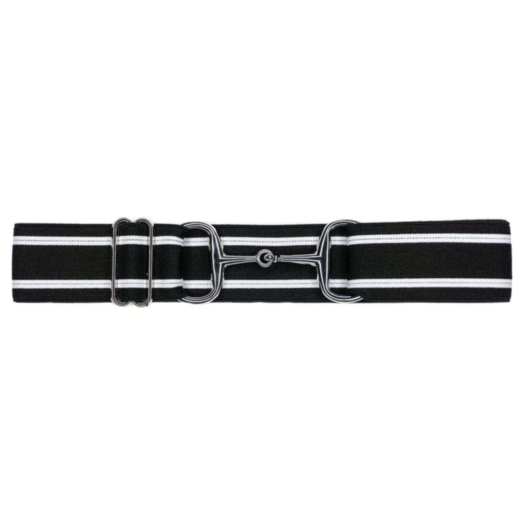 Snaffle Bit Elastic Belt 1.5 Silver Snaffle