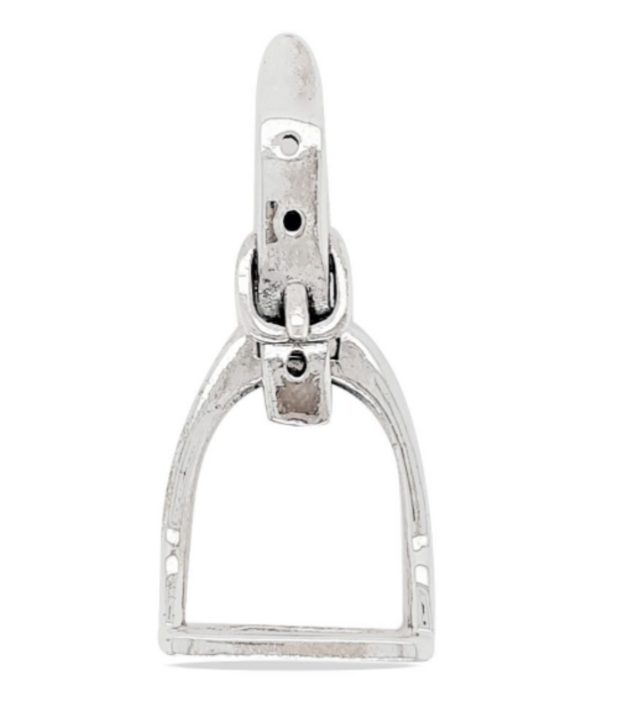 Stirling Silver Stirrup Pendant - Large