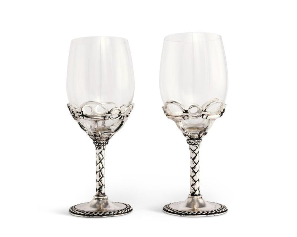 The Bridle Wine Glass -Pair