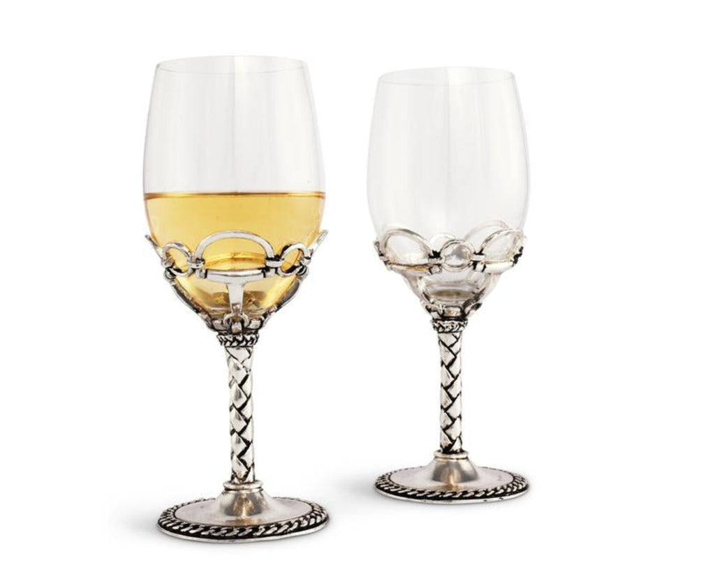 The Bridle Wine Glass -Pair