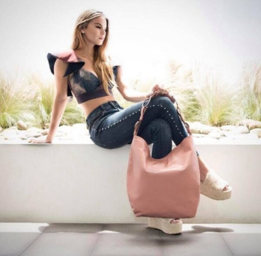 The Snaffle Bag in Blush
