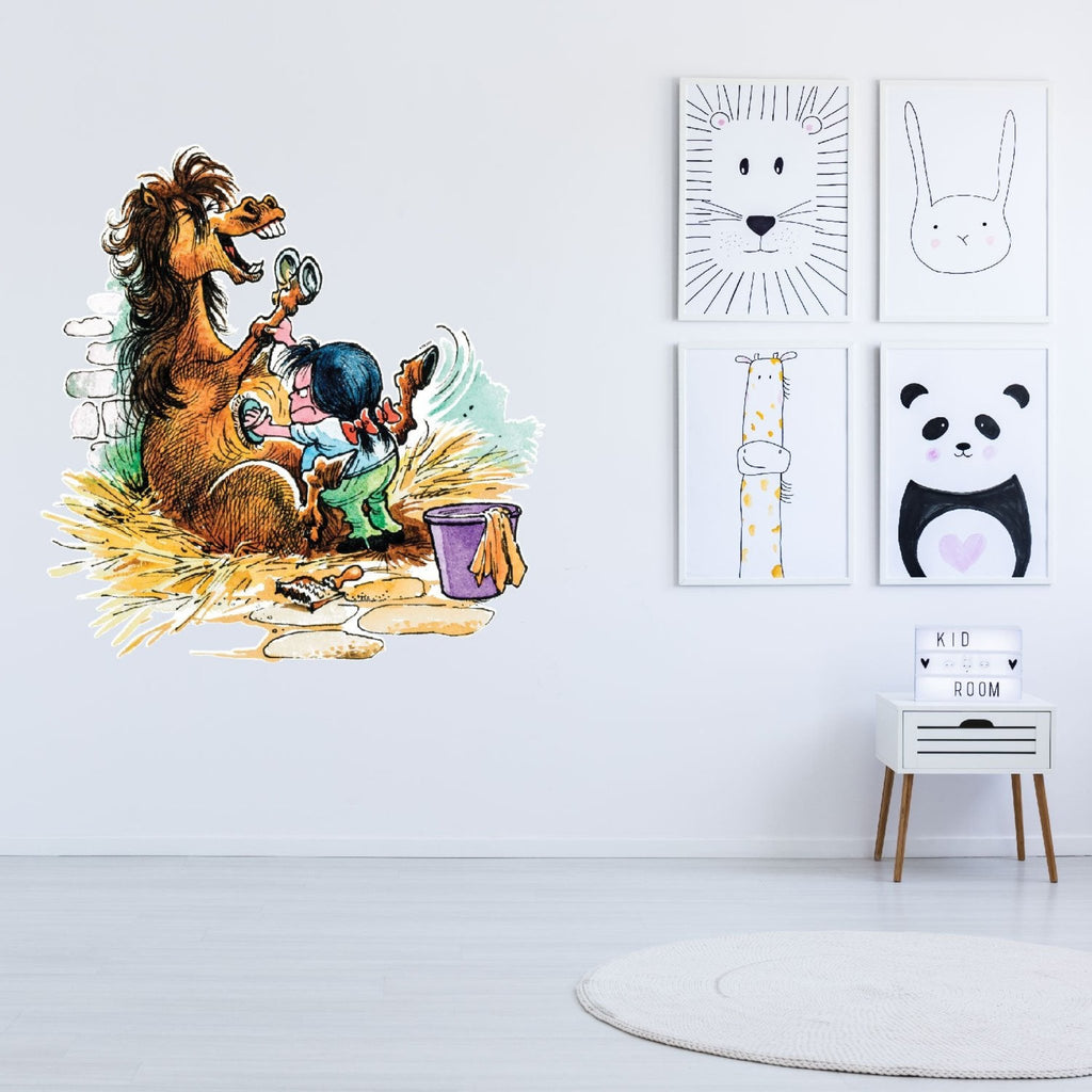 Thelwell Decal -Pony Grooming