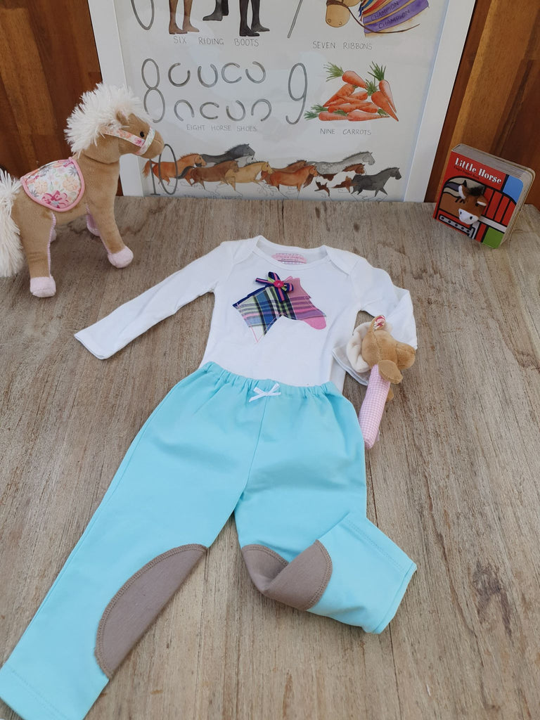 Tiny Tot  Baby Jodhpurs - Aqua