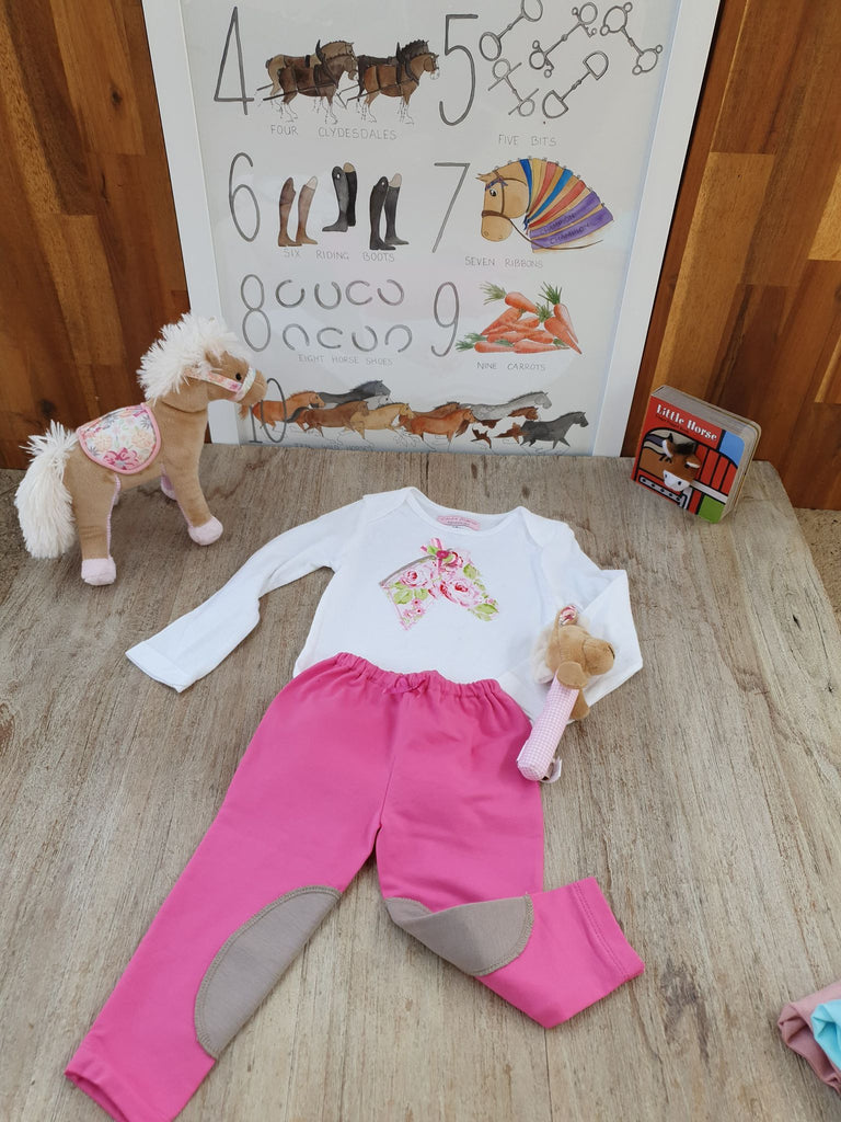 Tiny Tot  Baby Jodhpurs - Fuchsia