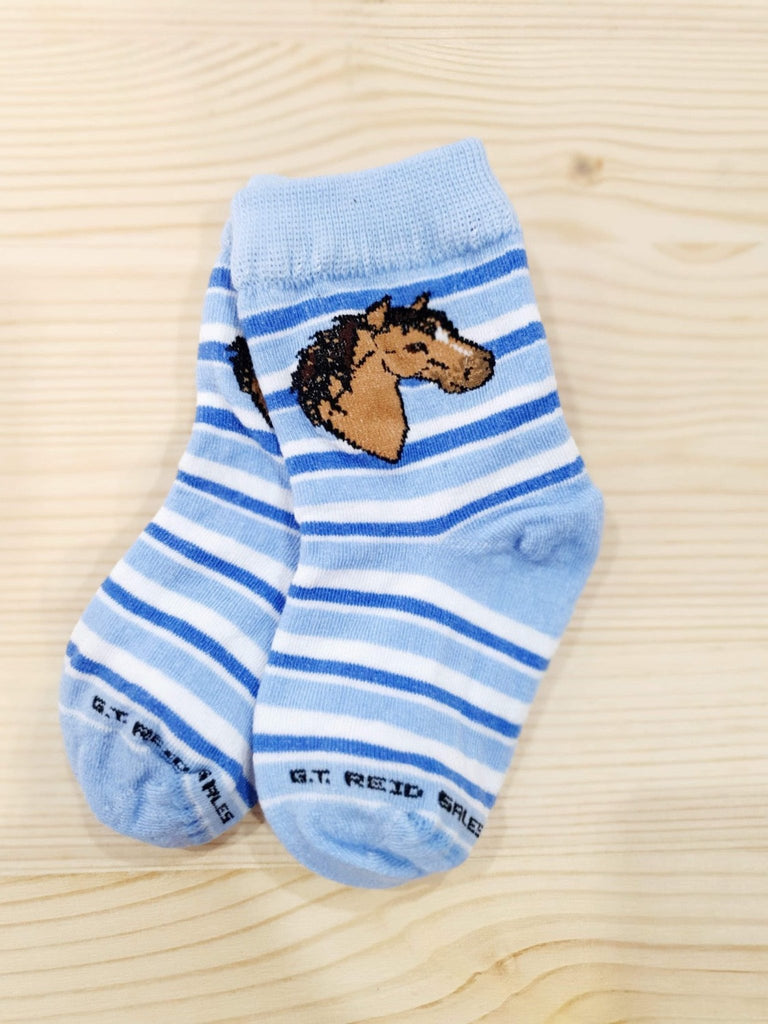 Toddler Sock - Blue Stripe