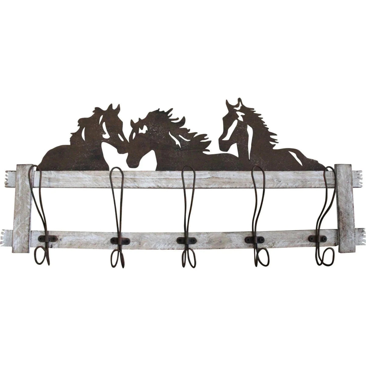 Triple Horse Head Hooks Exclusively Equine