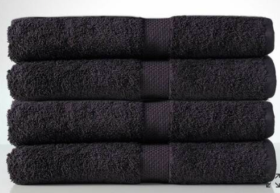 Black Royal Ascot Towels - Silver Snaffle Design
