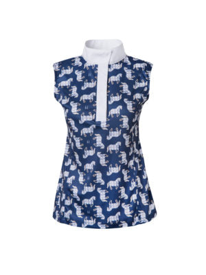 Blue Dianella  Sleeveless Shirt