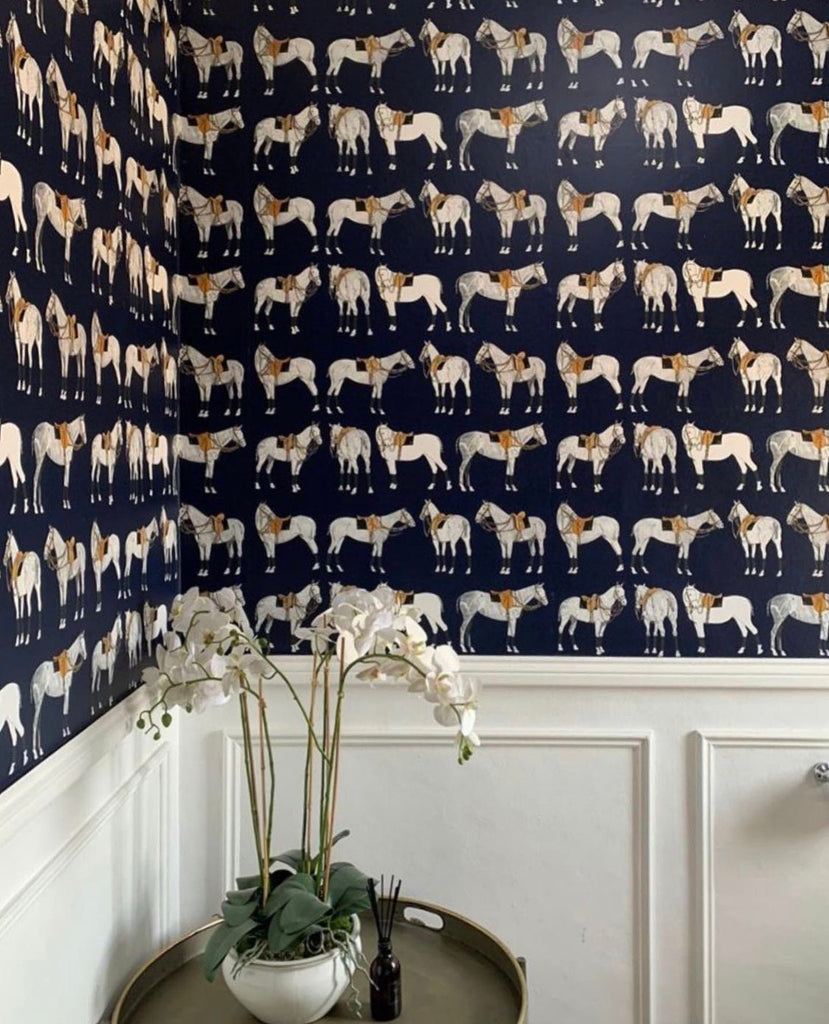 Polo Ponies Fabric & Wallpaper
