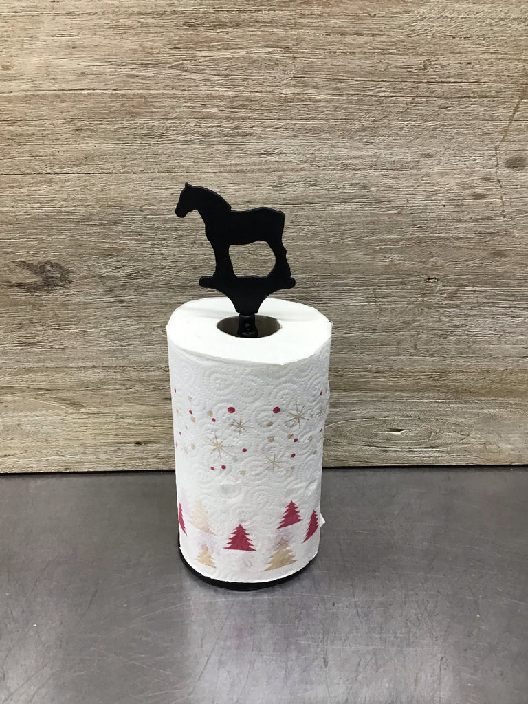 Clydesdale Horse Paper Towel Roll Holder